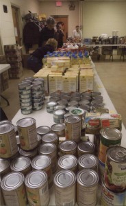 St. Luke, Centre Hall, is very active in the local food pantry collection and distribution.